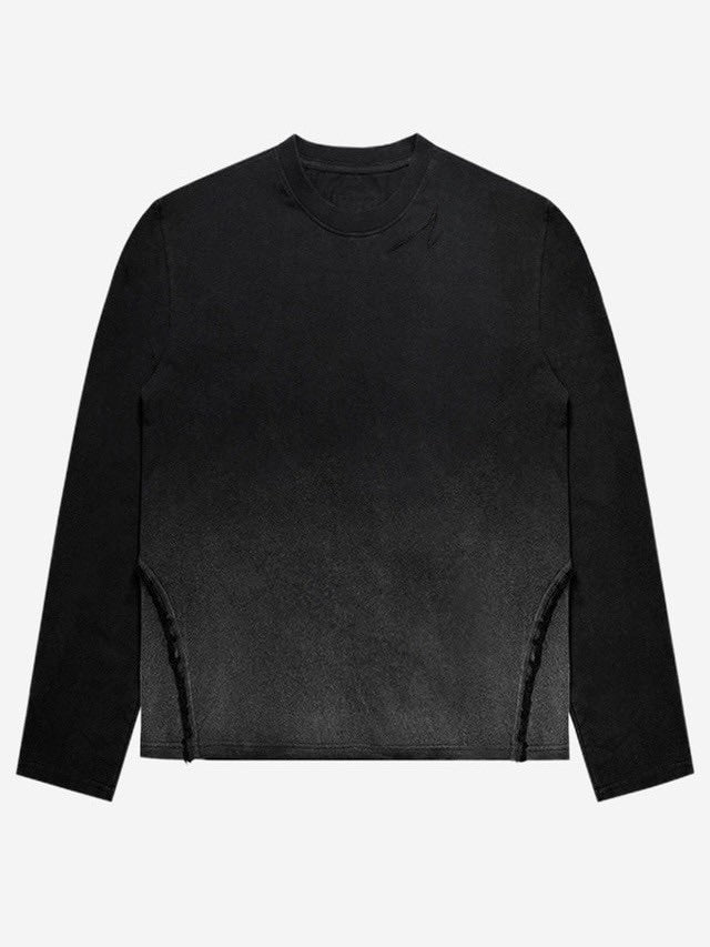 【BLR BLUER】DESTROYED GRADATION WASHING LONG SLEEVE