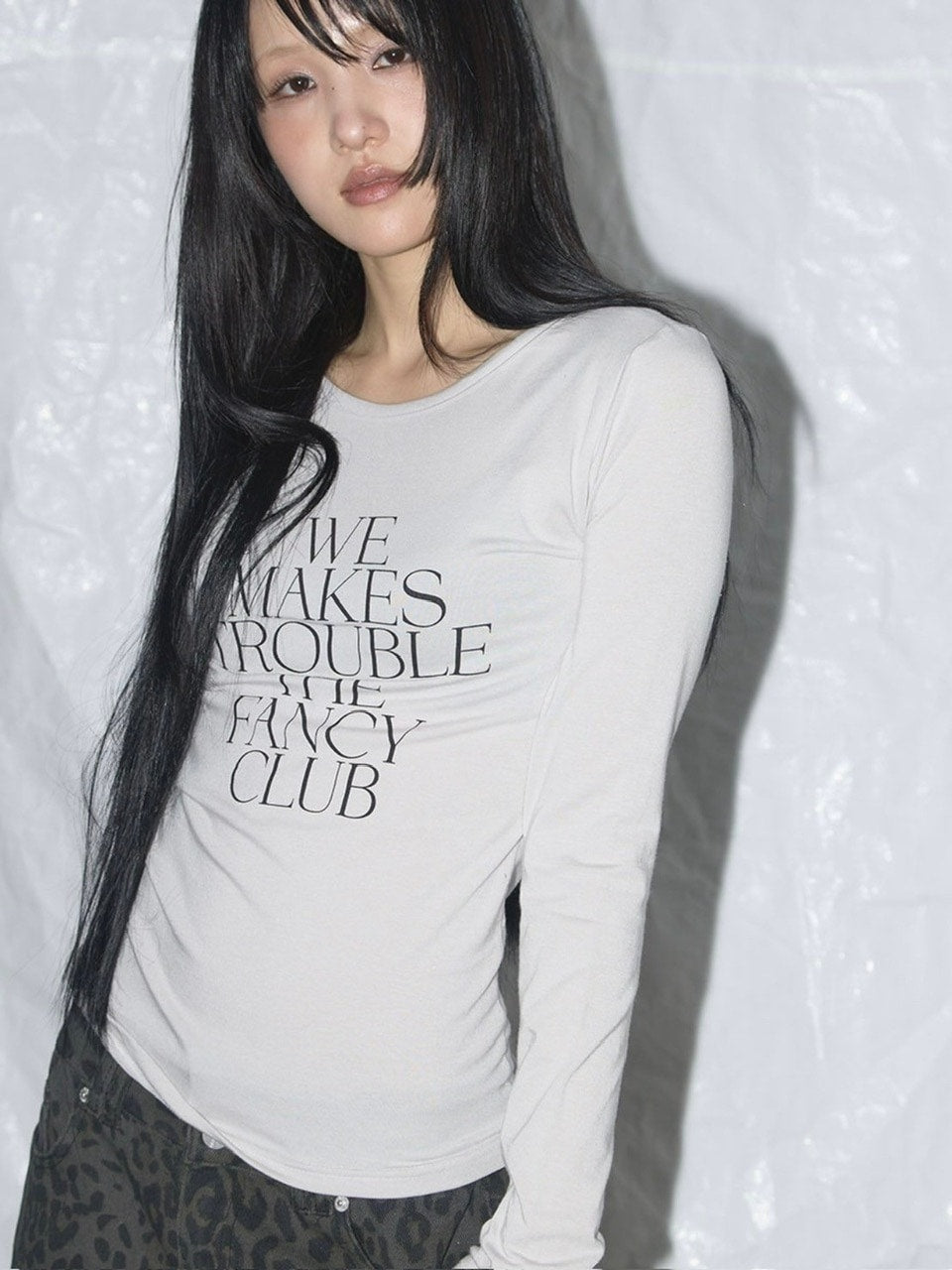 【FANCY CLUB】WE MAKES TROUBLE LONG SLEEVE / 【ファンシークラブ】ロゴ長袖Tシャツ