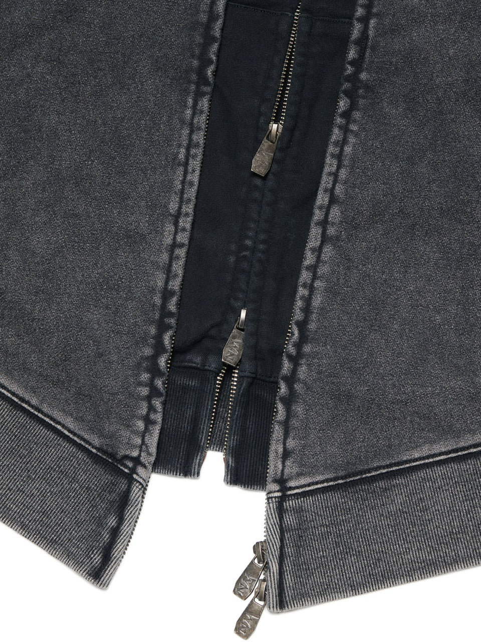 【NOMANUAL】VINTAGE LAYER HOODED ZIP-UP / 【ノーマニュアル】ビンテージレイヤードジップアップパーカー