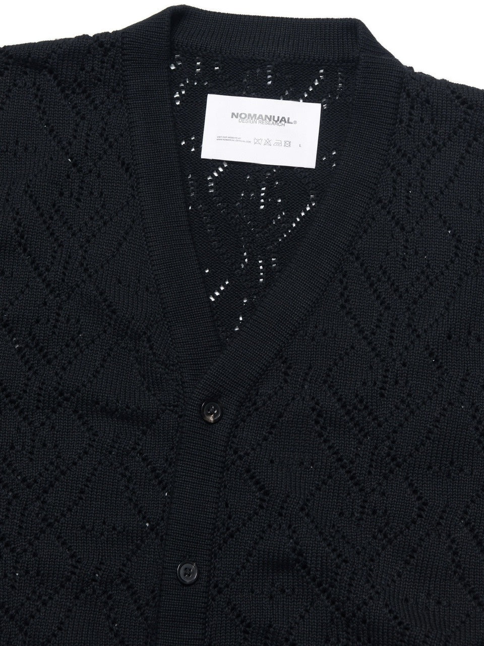 【NOMANUAL】T.B PUNCHING KNIT CARDIGAN