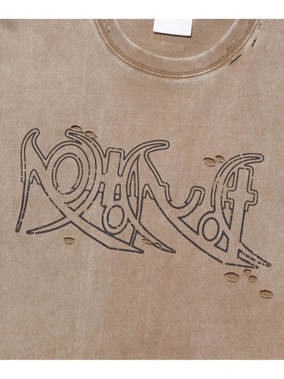 【NOMANUAL】ECDYSIS DAMAGED T-SHIRT