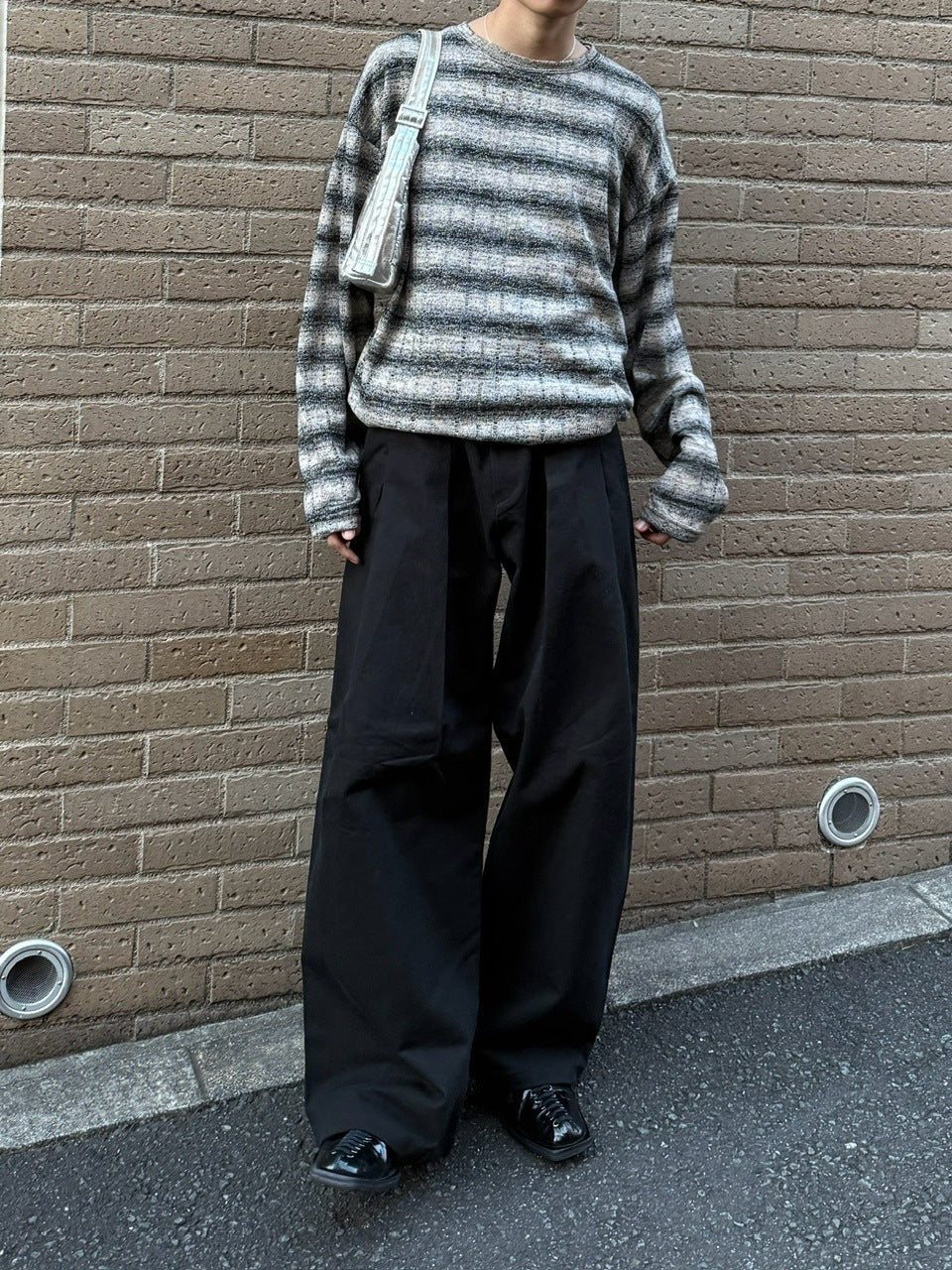 【Chikashitsu +】gradation border knit (5color) / 【チカシツプラス】グラデーションボーダー長袖ニット