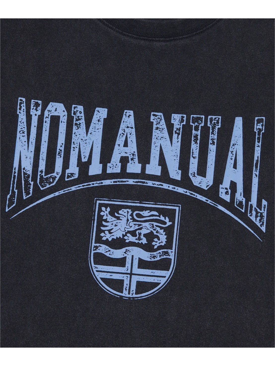 【NOMANUAL】EMBLEM WASHED T-SHIRT