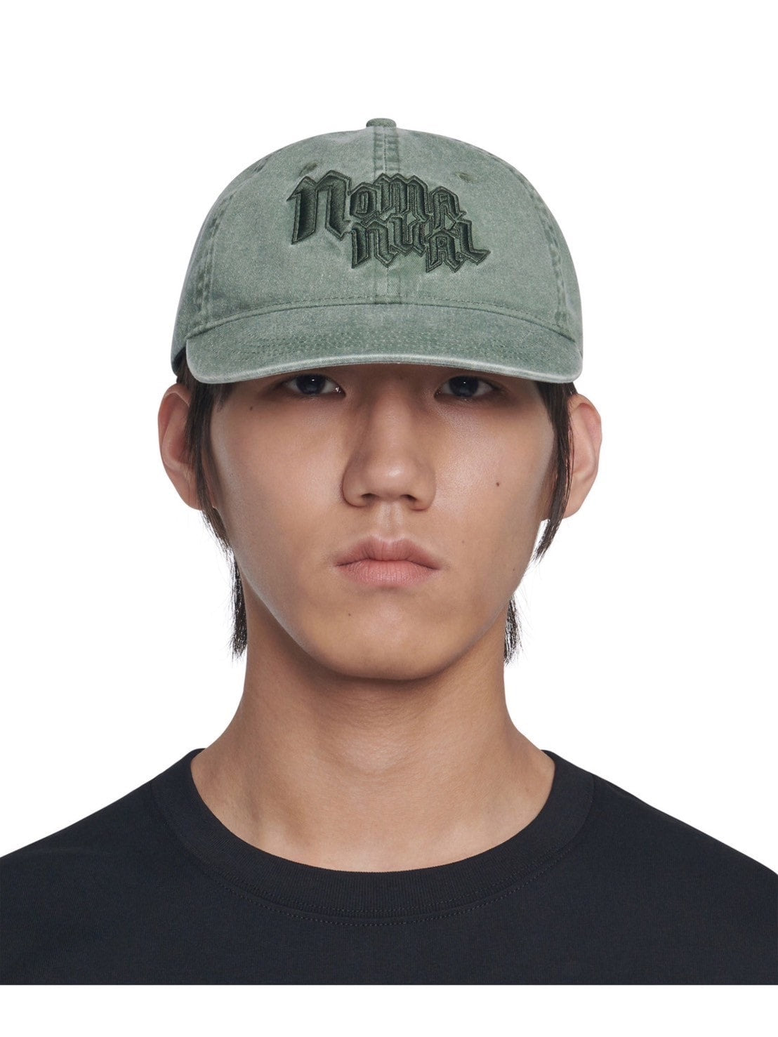 【NOMANUAL】POINTED LOGO BALL CAP
