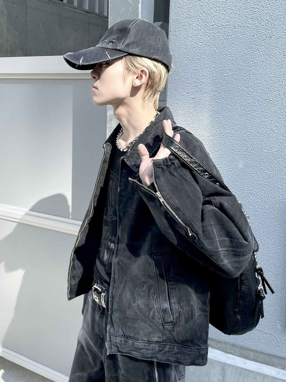 受注制【nmtc +】side zip denim jacket