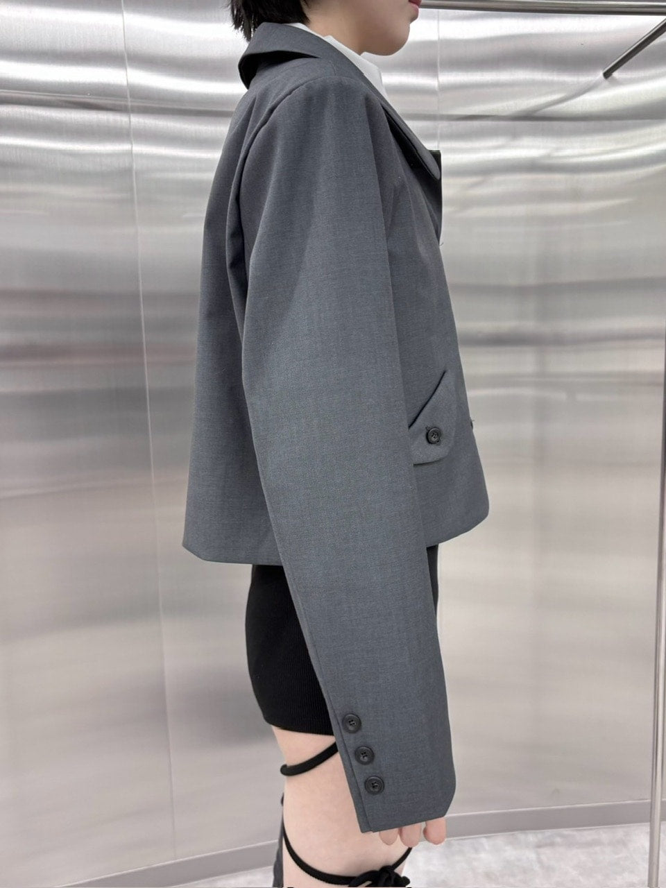 受注制【nmtc +】round collar jacket (2color)