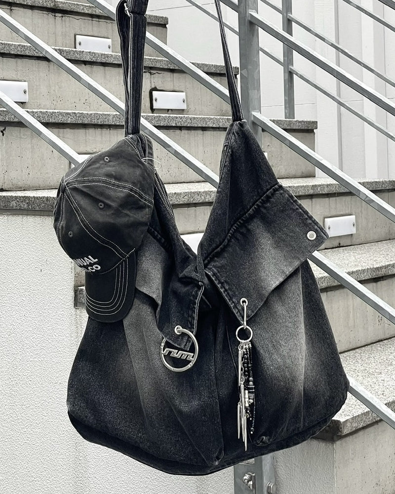受注制【nmtc +】pocket denim shoulder bag