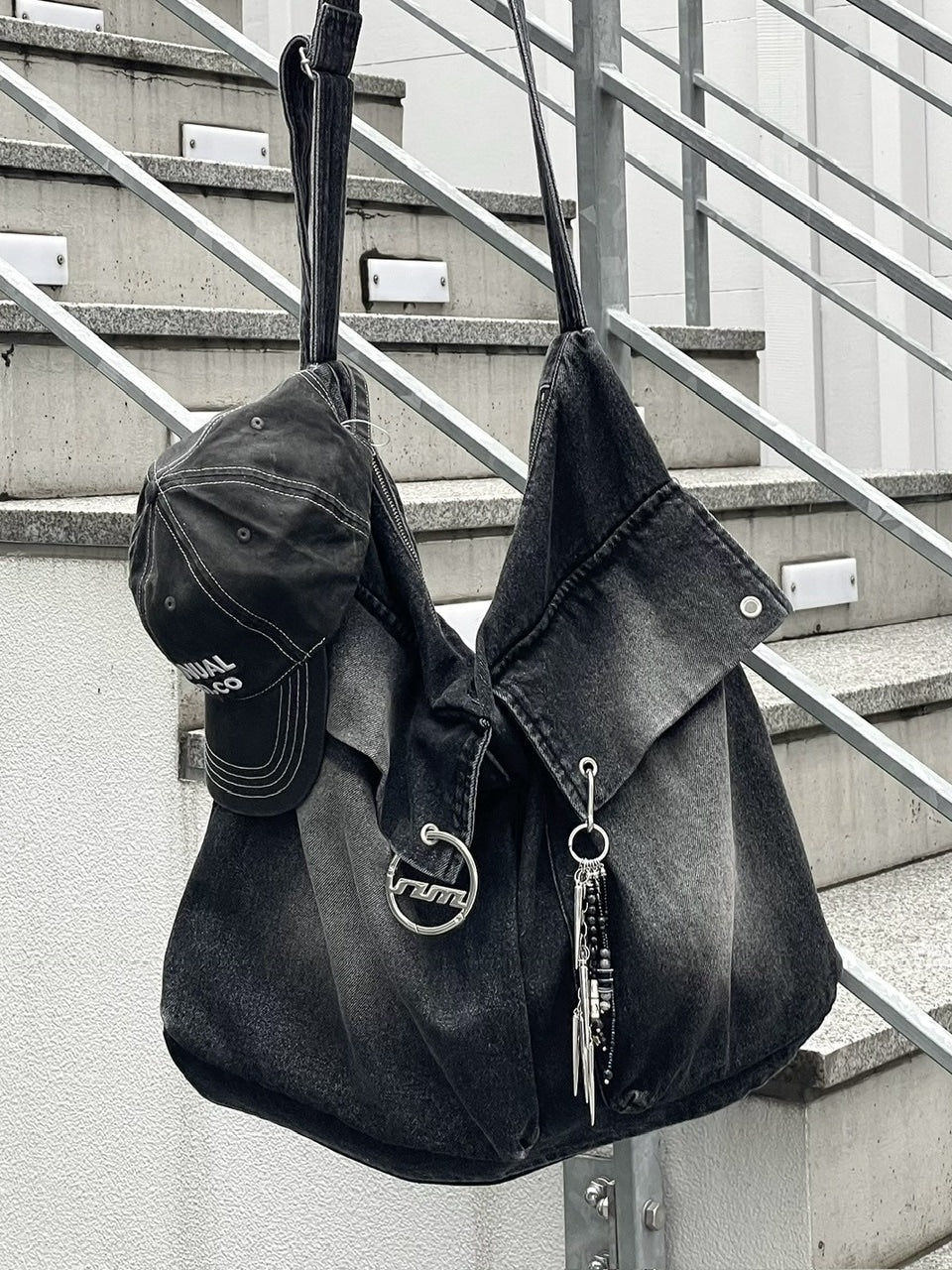 受注制【nmtc +】pocket denim shoulder bag