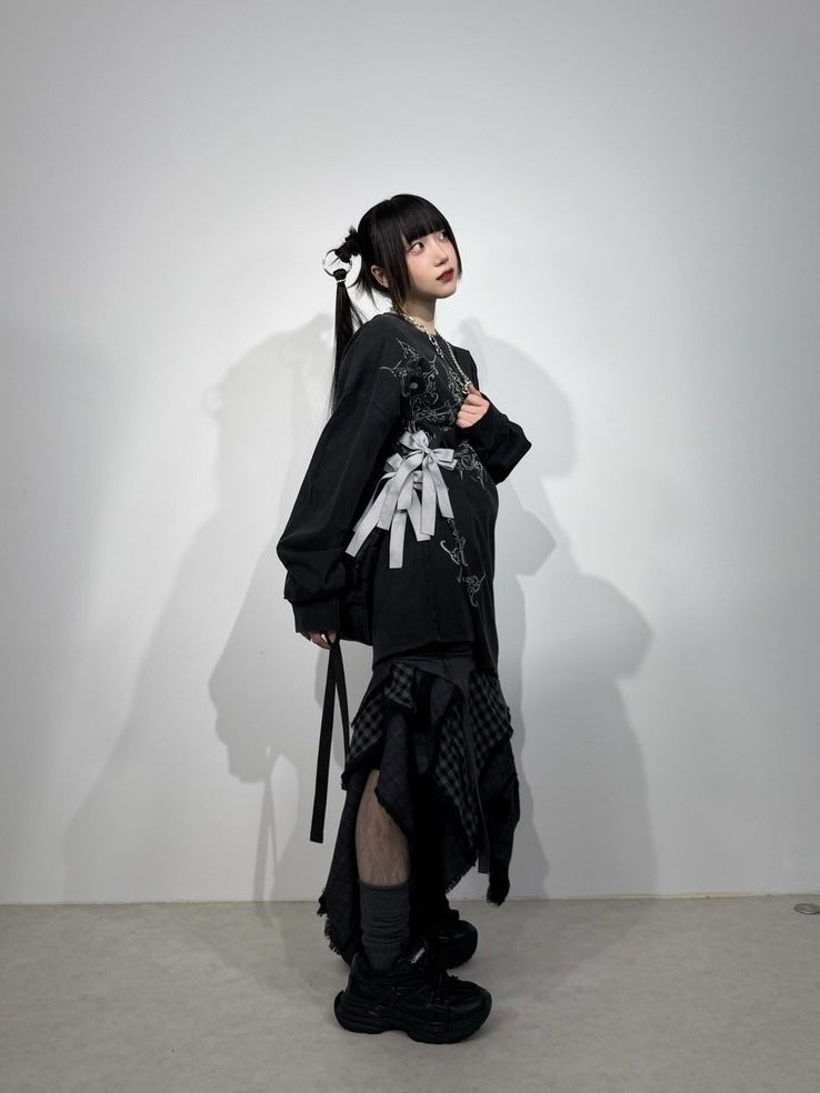 国際配送【Nerd out XU】Chaos design long sleeve (2color)