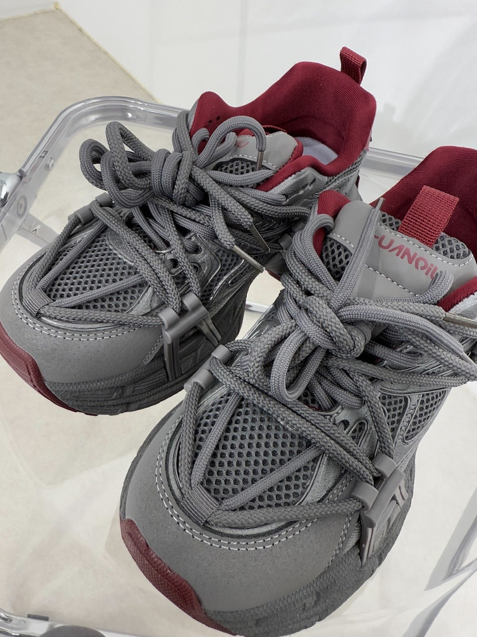 国際配送【Nerd out XU】thick sole daddy shoes (2color)