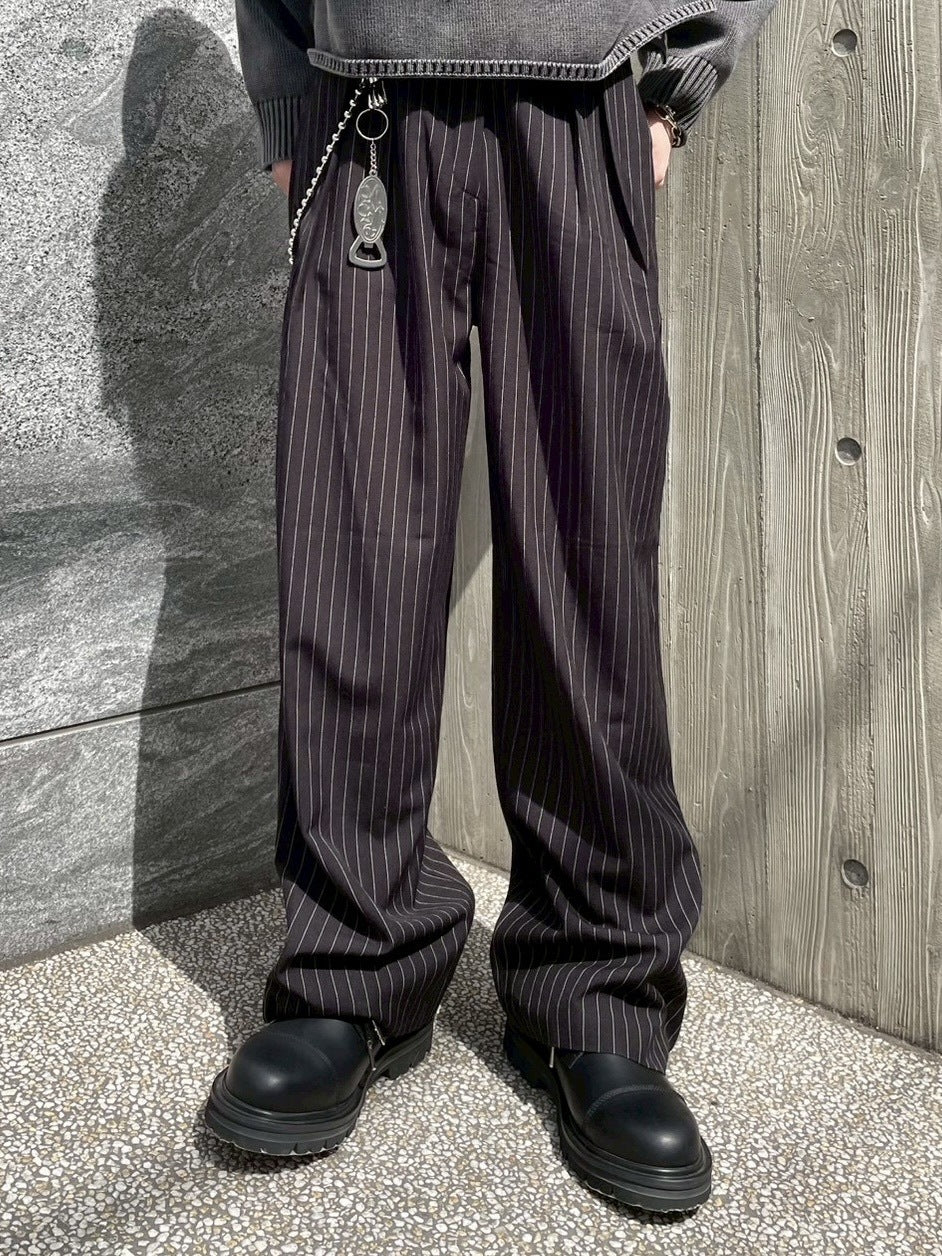 受注制【nmtc +】stripe slacks (2color)