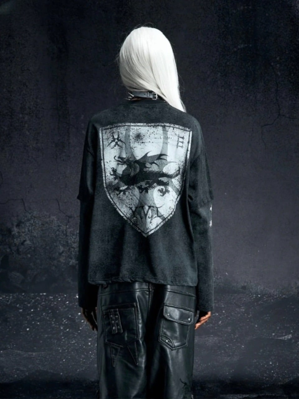 【Cozy world Wide】KNIGHT CLUB WAXED LONGSLEEVE