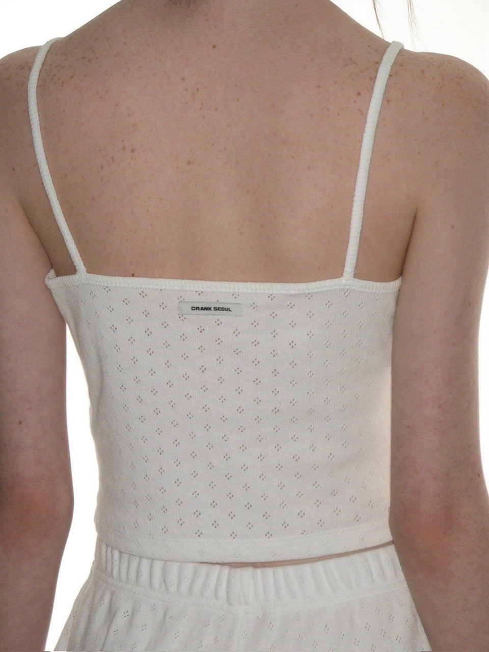 【CRANK】LACE EYELET SLEEVELESS