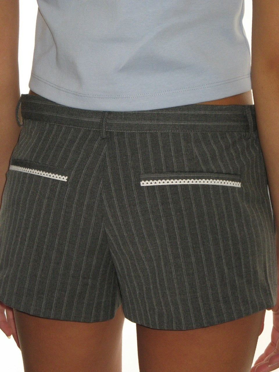 【CRANK】LACE PLEATS MICRO PANTS