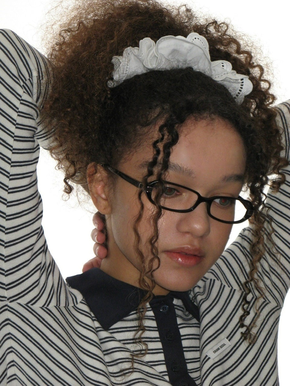 【CRANK】COTTON FRILL BIG SCRUNCHY / 【クランク】コットンフリルビッグシュシュ