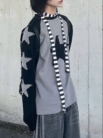 【LUV CODE】star raglan long sleeve tee