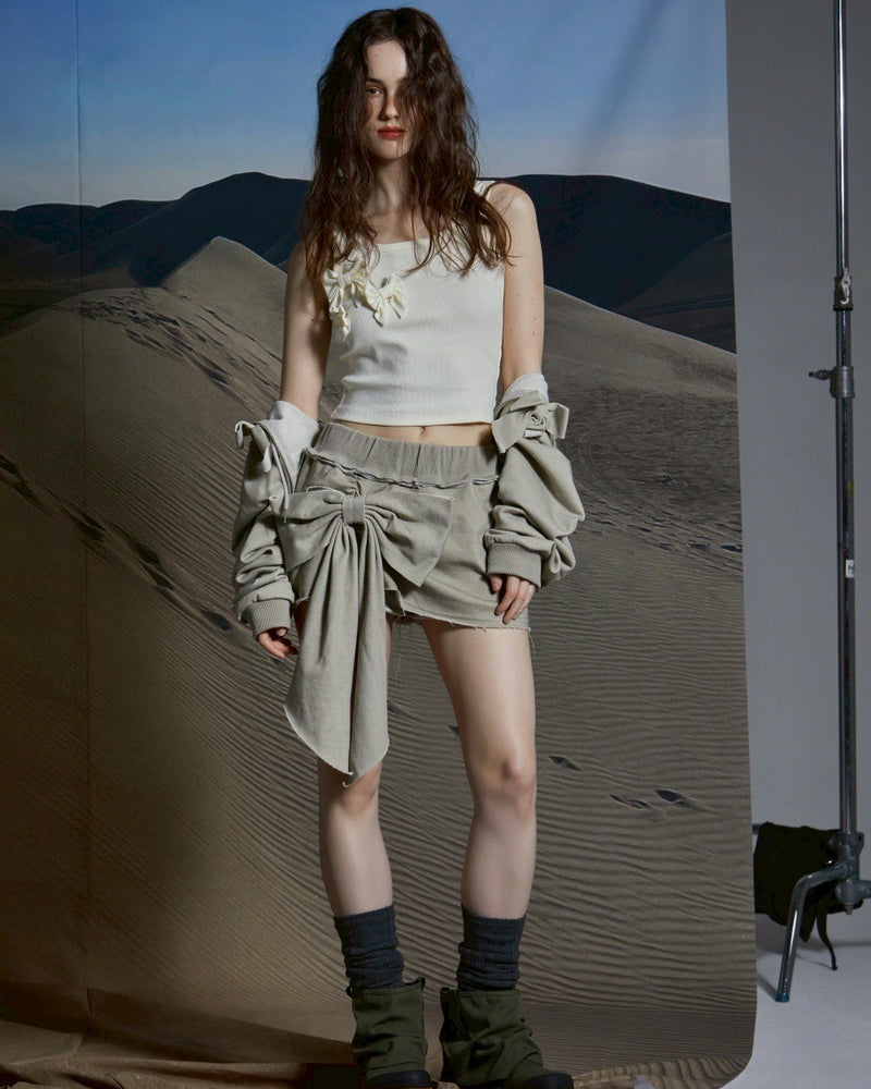 【GATELESS】RIBBON POP TANK TOP