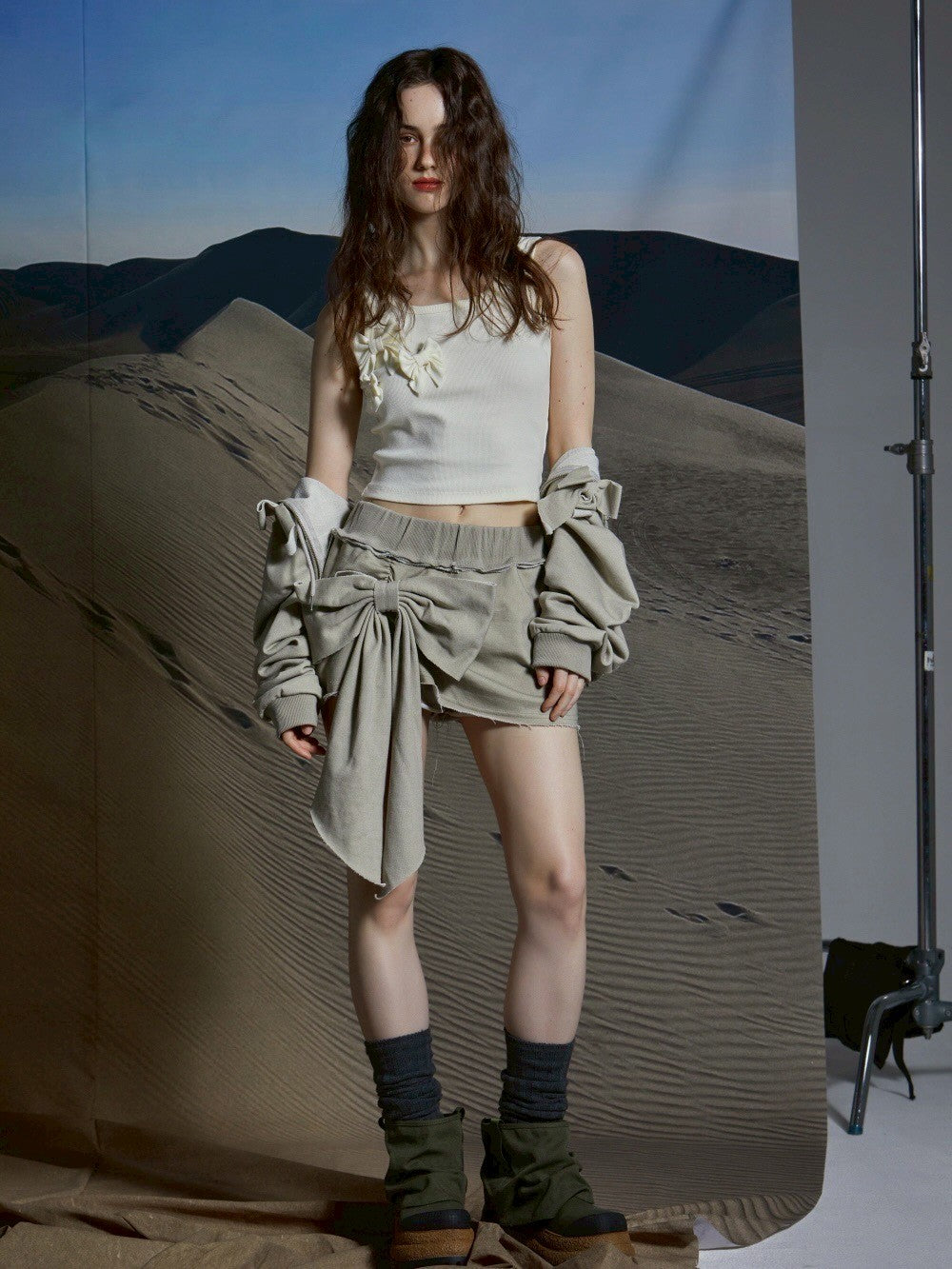 【GATELESS】RIBBON POP TANK TOP