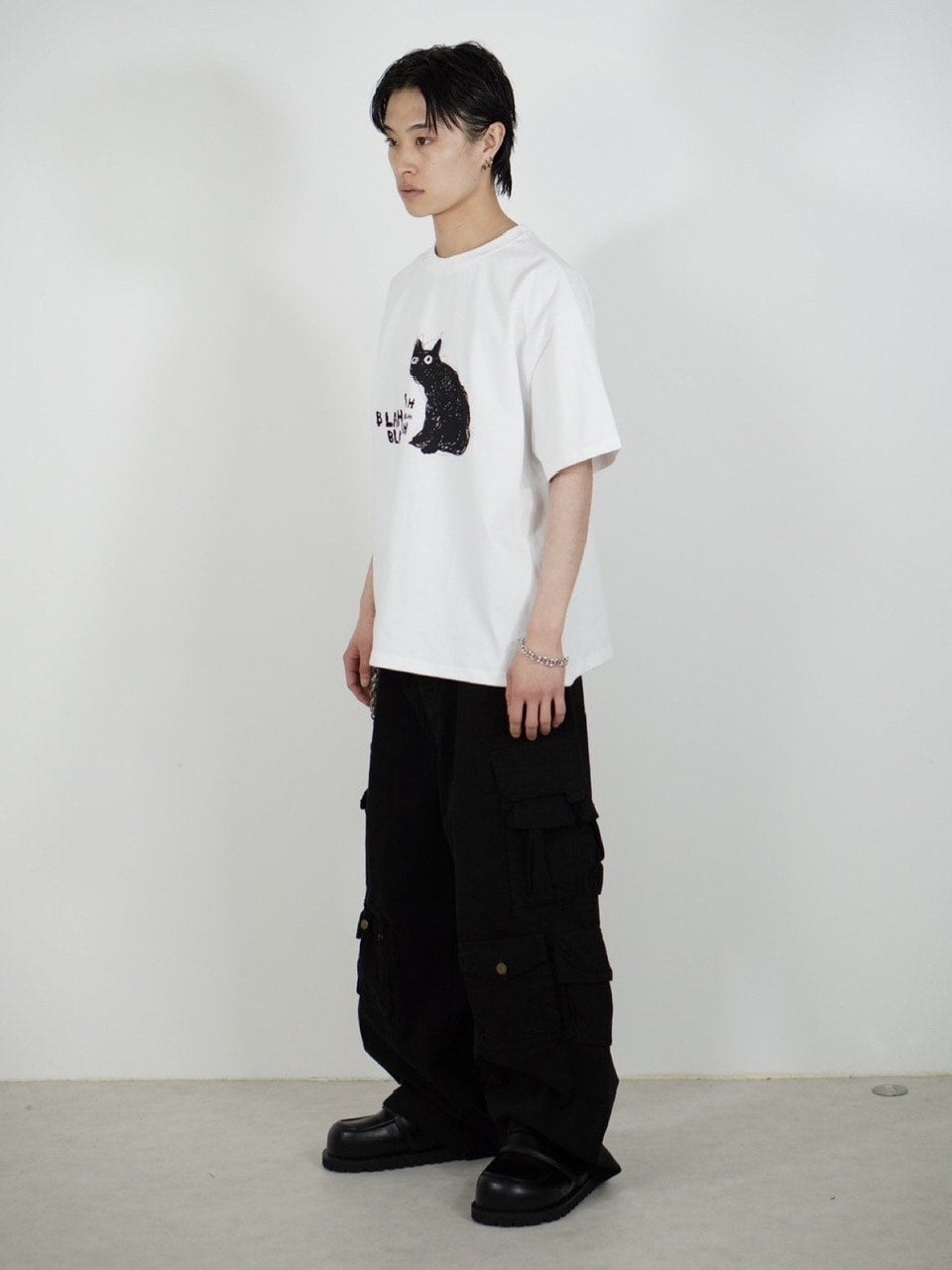 大阪店WEB限定【Chikashitsu +】heavy weight cat t-shirt (2color