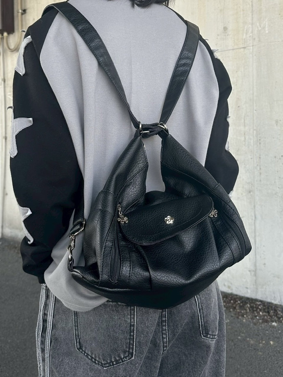国際配送【LUV CODE】2way leather bag (2color)