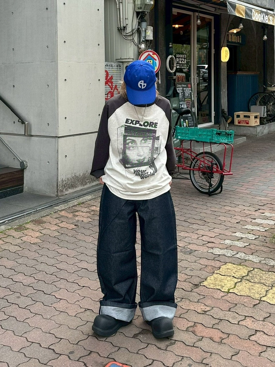 受注制【youll】explore raglan long sleeve tee