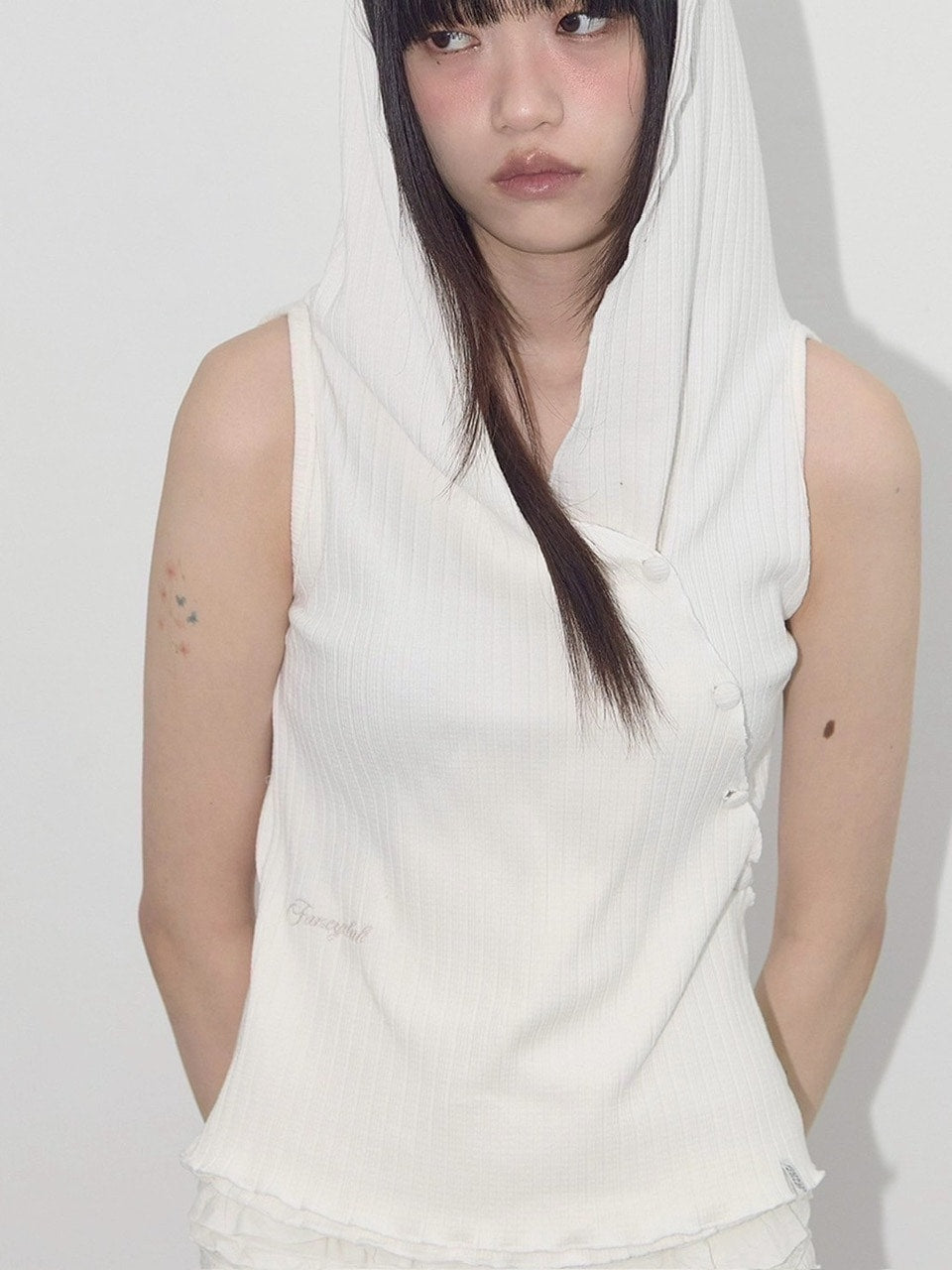 【FANCY CLUB】BIRD COWL SLEEVELESS