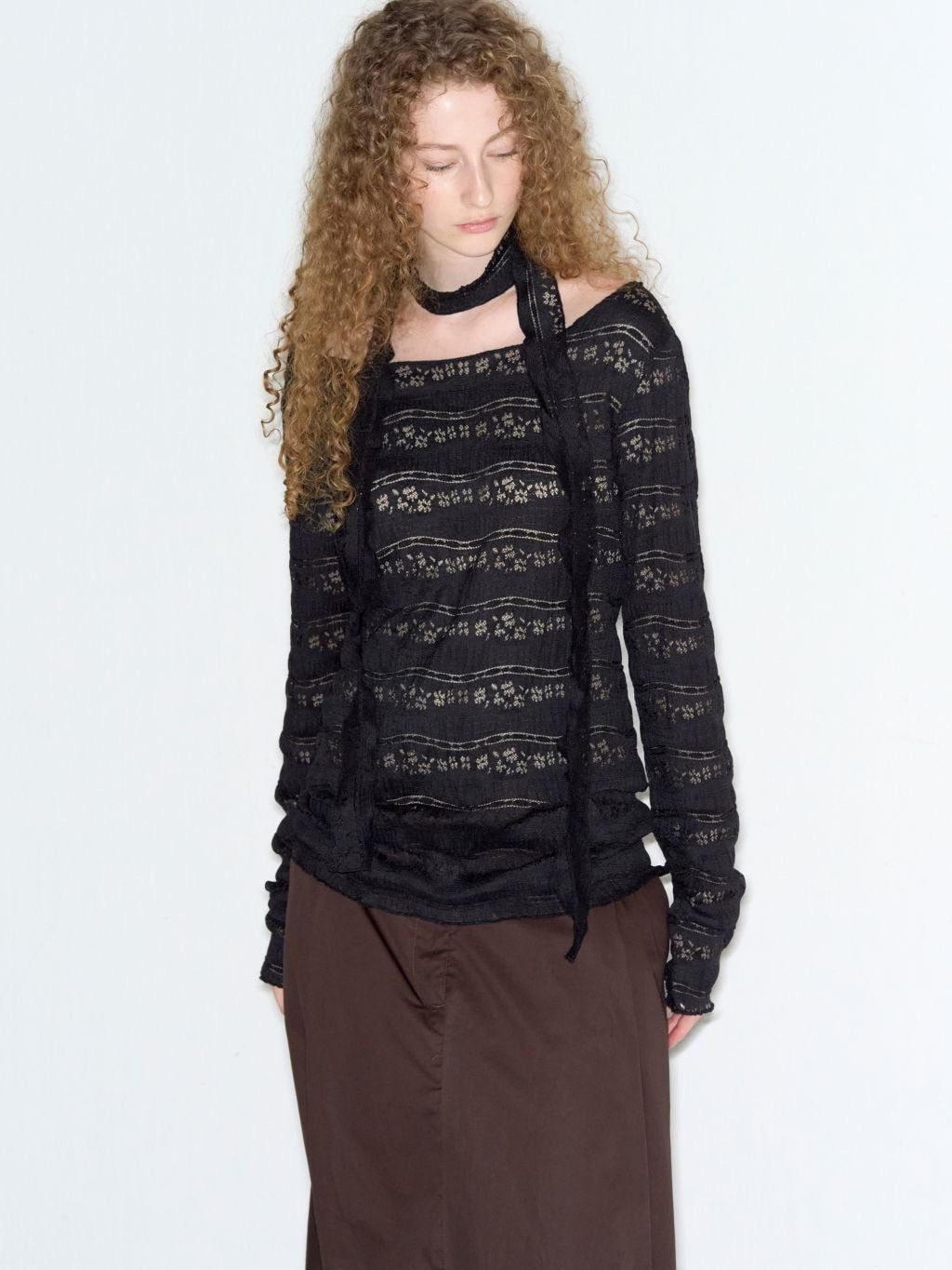 【ROCK CAKE】Pattern Punching Long sleeve