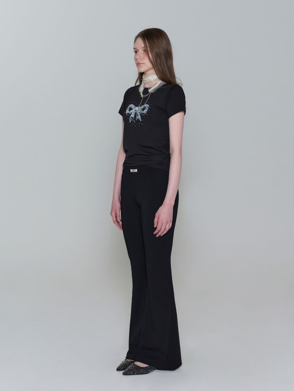 【ROCK CAKE】Hotfix Ribbon Top