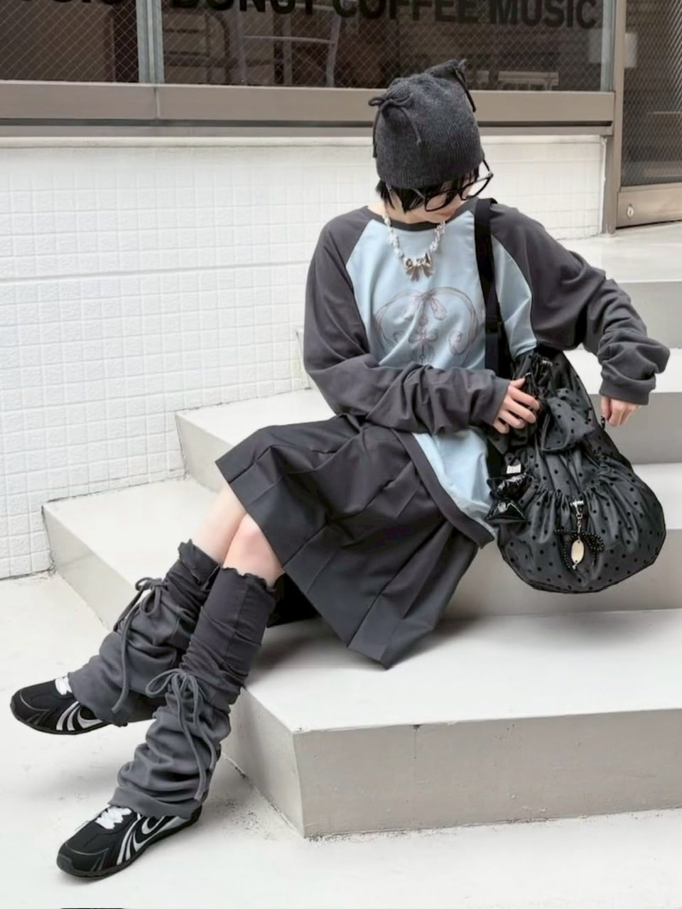 受注制【nmtc +】dot pattern backpack (2color) / 【エヌエムティーシープラス】ドットプリントバッグパック