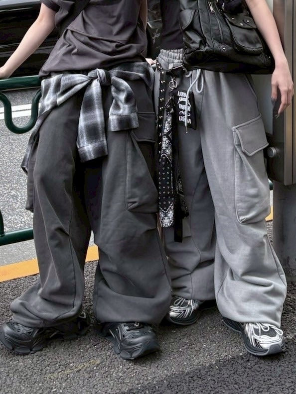 【nmtc +】oversized pigment sweat cargo pants (2color)