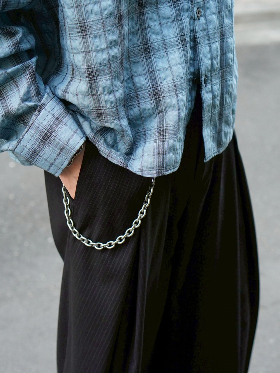 受注制【Chikashitsu +】antique silver wallet chain