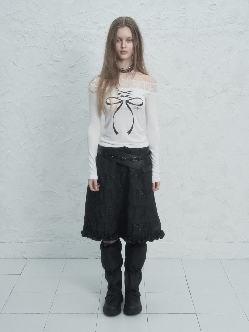 【SETUP‐EXE】FRILL CANCAN SKIRT