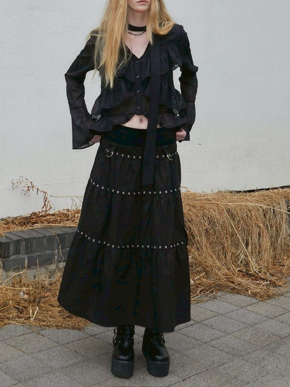 【NOT KNOWING】Bohem Chiffon Blouse