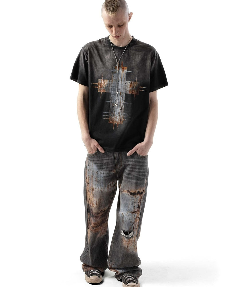 【RACER WORLDWIDE】Rust Cross T-Shirt