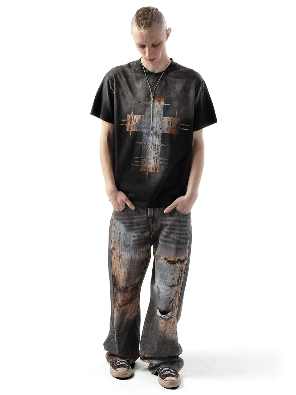 【RACER WORLDWIDE】Rust Cross T-Shirt
