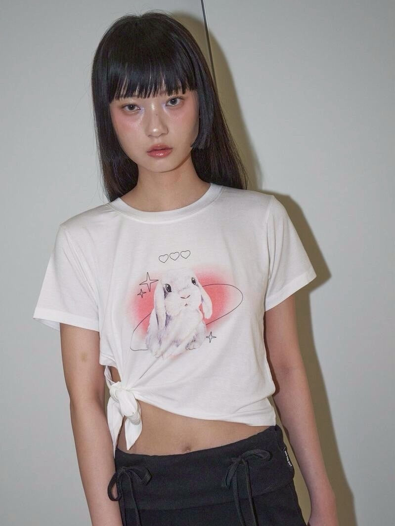 【ODDONEOUT】COSMOS RABBIT TIE T-SHIRTS