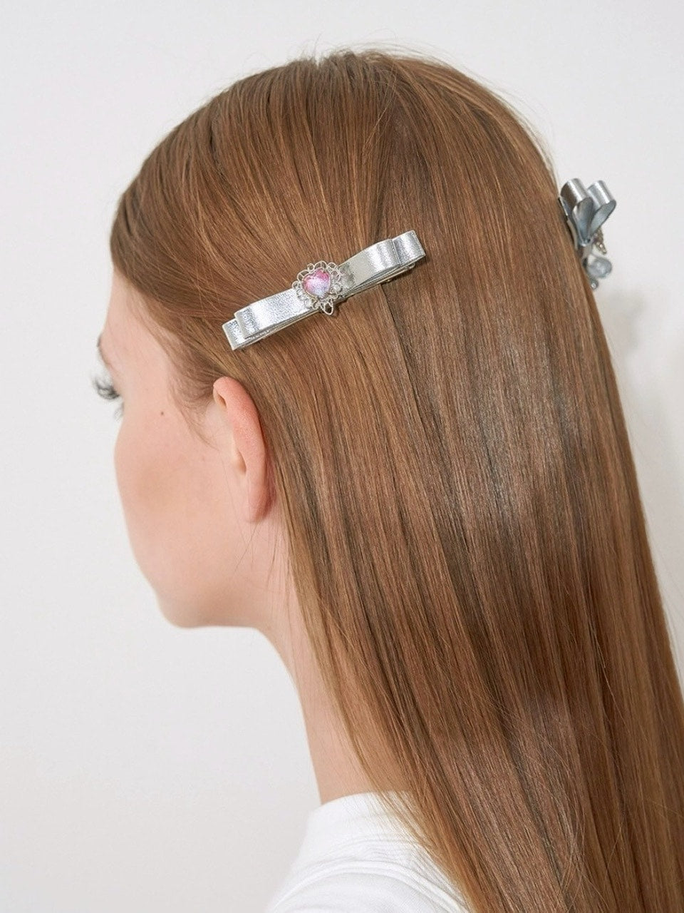 【ODDONEOUT】GLOSSY SLIVER HAIR CLIP (1EA)