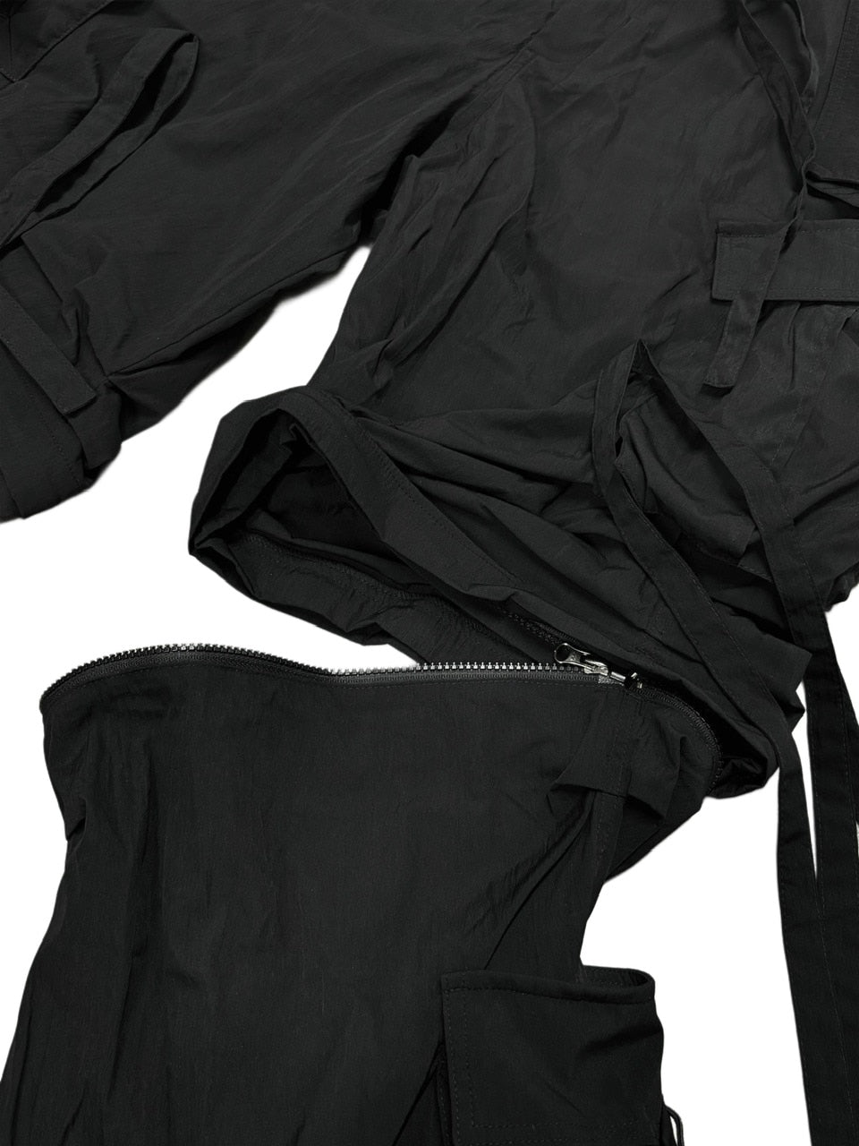 受注制【Never mind the XU】2way nylon cargo pants / 【ネバーマインドザエックスユー】ツーウェイナイロンカーゴパンツ