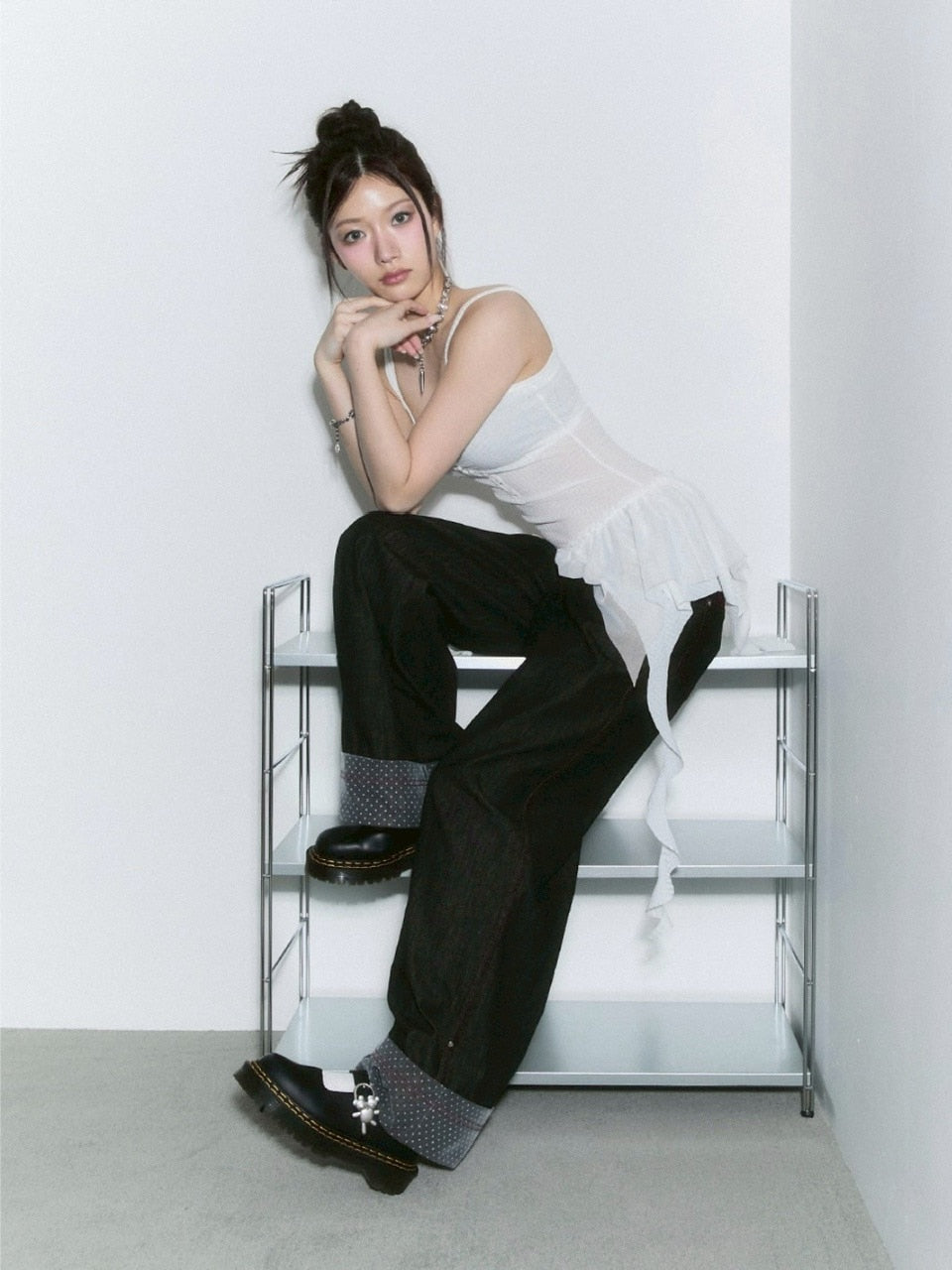 【CHERRYQUIRI】frill layered sleevless / 【チェリーキュリー】フリルレイヤードキャミソール