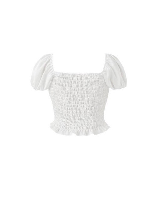 【NOTYOURROSE】Corset crop blouse
