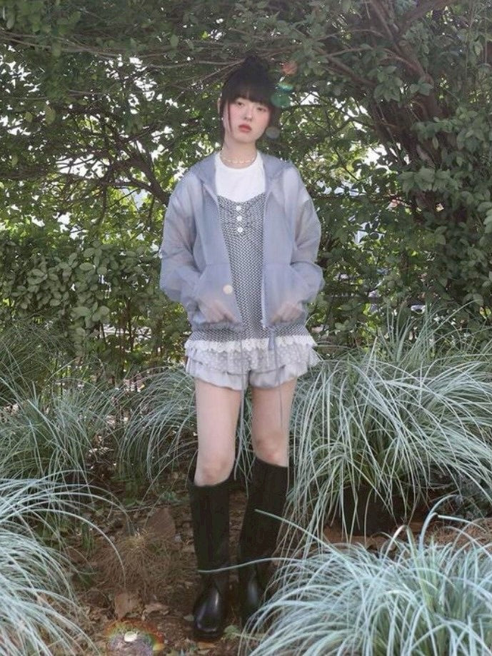 【Uglyshadow】SATIN RUFFLE PANTS