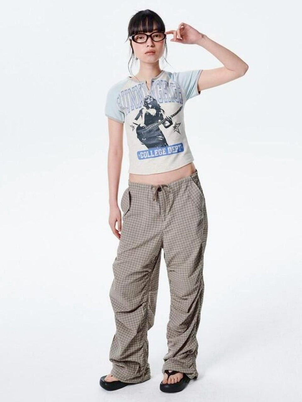 【runningHIGH】VARSITY LOGO H/S TEE