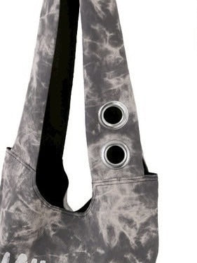 【BLACK PURPLE】Deux-Eyelet Long Handle Bag