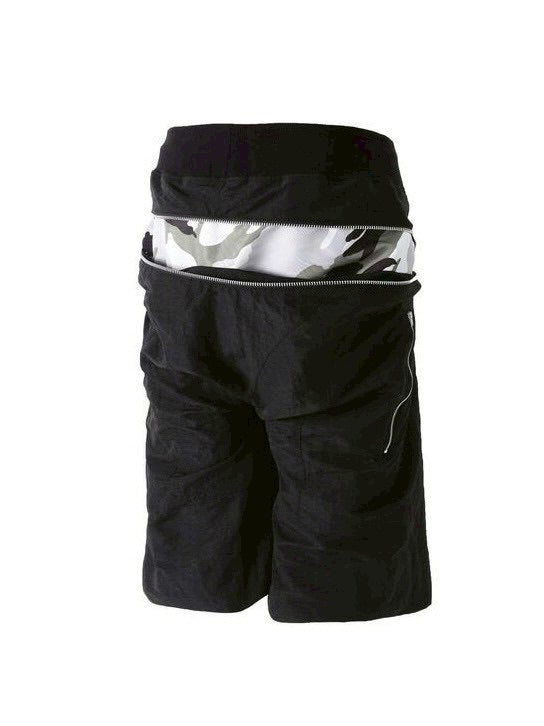 【roaringrad】ZIPPER SAGGING BERMUDA PANTS