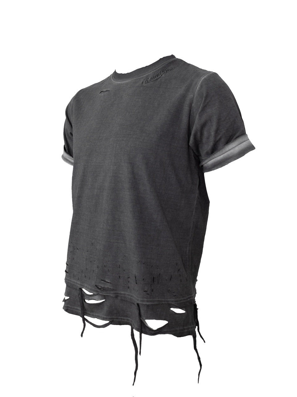 Rosen Kreuz】BOXY FIT LAYERED DAMAGE TEE – PRESSING WEB SHOP