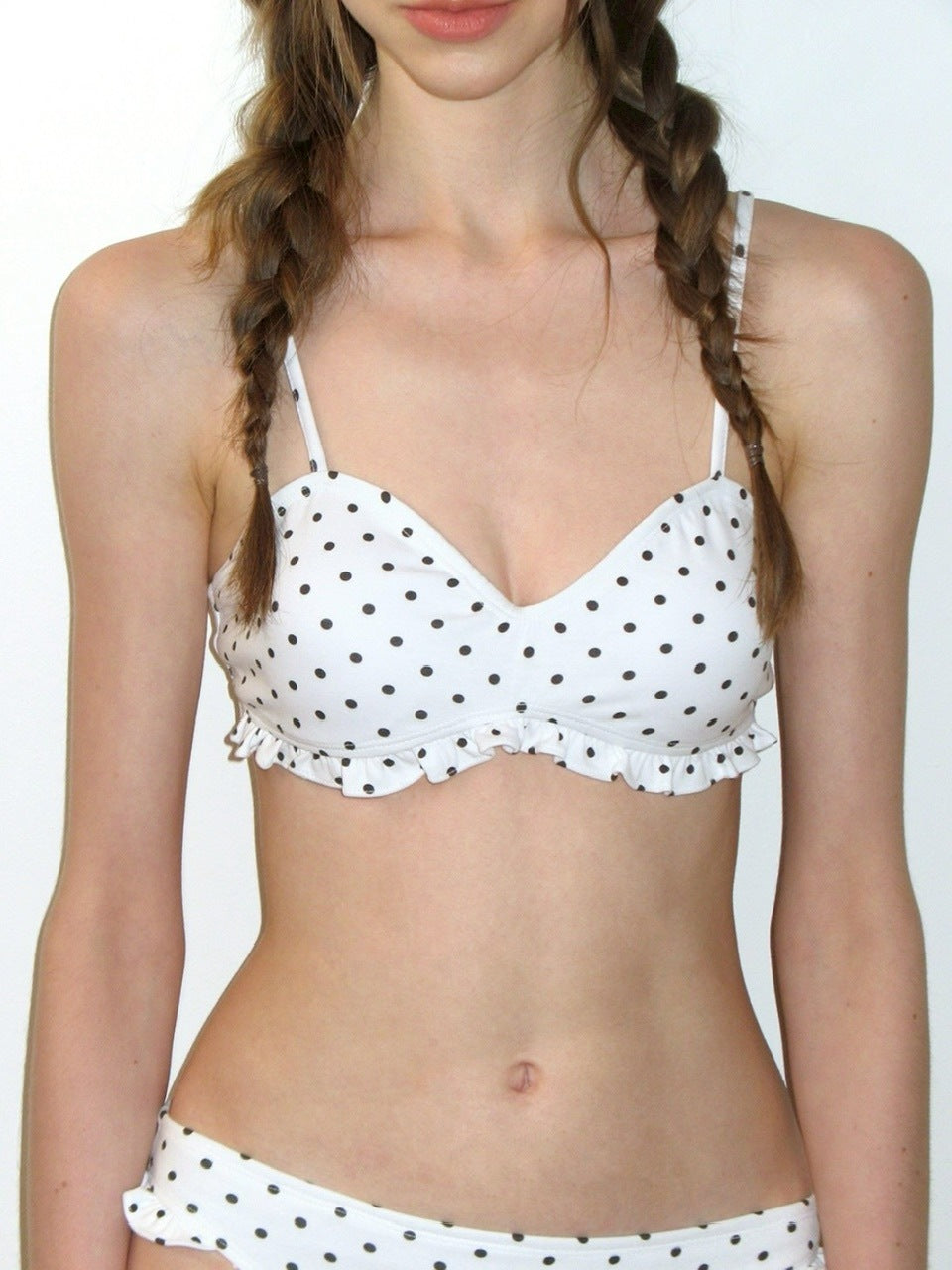 【CRANK】DOT FRILL BIKINI SET