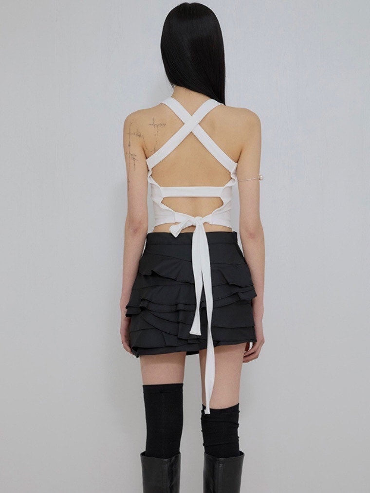 【FLAREUP】Backless Strap Sleeveless