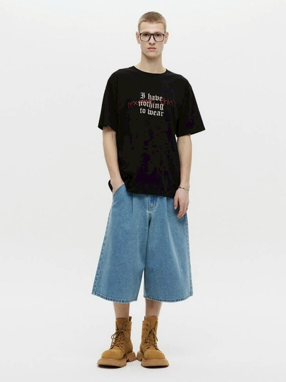 【DNSR】Lettering Half Sleeve Tee