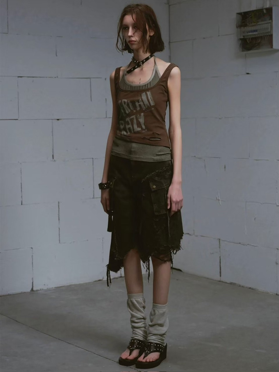 【Cest Nous】Denim Capri Pants