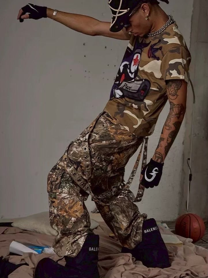 【DND4DES】BOOM! FELIX CAMO GRAFFITI TIGHT T-SHIRT